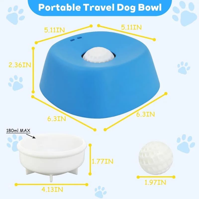 2-in-1 Slow Feeder & Lick Bowl for Dogs