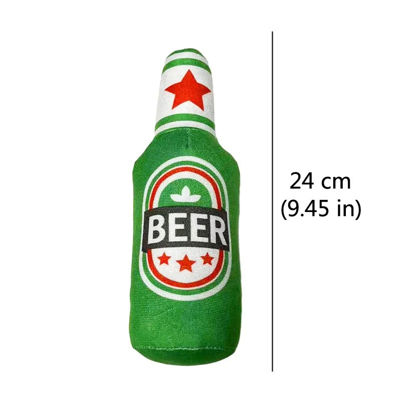 Funny Beer Bottle Dog Toy