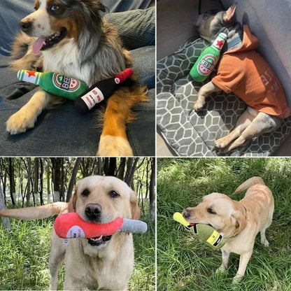 Funny Beer Bottle Dog Toy
