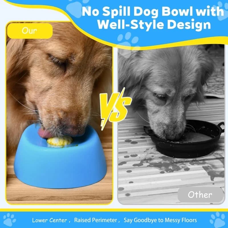 2-in-1 Slow Feeder & Lick Bowl for Dogs